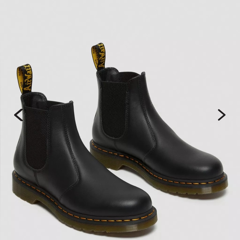 Dr. Martens Nappa Black Chelsea Boots Size 8